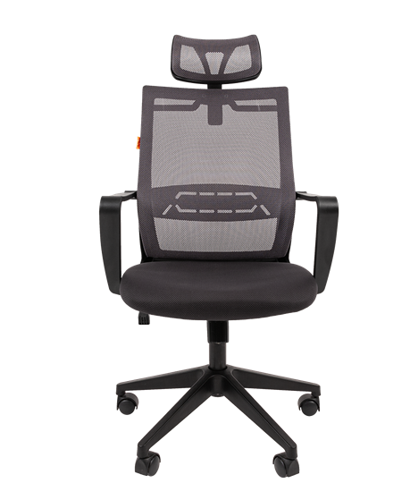 Кресло CHAIRMAN 545 сетка/ткань серый в Южно-Сахалинске - изображение 3