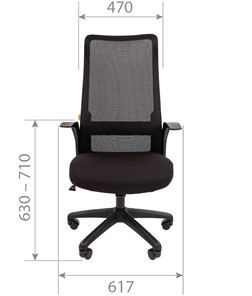 Компьютерное кресло CHAIRMAN 573, черное в Южно-Сахалинске - предосмотр 7
