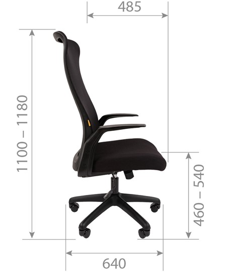 Компьютерное кресло CHAIRMAN 573, черное в Южно-Сахалинске - изображение 8