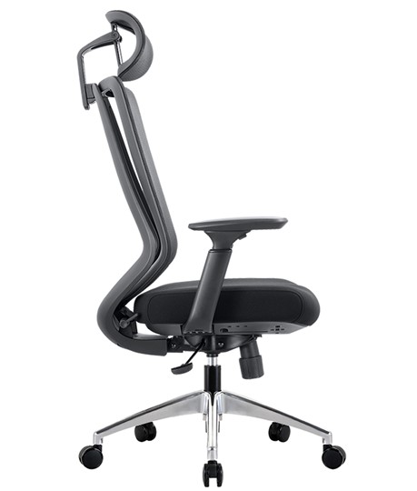 Кресло офисное CHAIRMAN 580 Сетчатый акрил серый / Полиэстер черный в Южно-Сахалинске - изображение 4