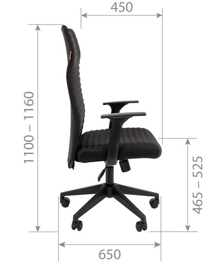 Кресло CHAIRMAN 611 черный в Южно-Сахалинске - изображение 4