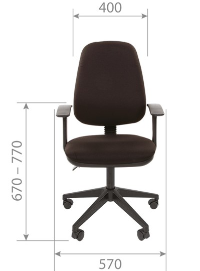 Офисное кресло CHAIRMAN 661 Ткань стандарт 15-13 серая в Южно-Сахалинске - изображение 3