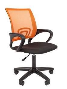 Кресло офисное CHAIRMAN 696 black LT, оранжевый в Южно-Сахалинске