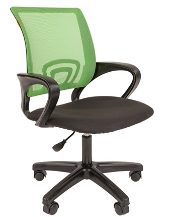 Кресло CHAIRMAN 696 black LT, зеленое в Южно-Сахалинске - изображение