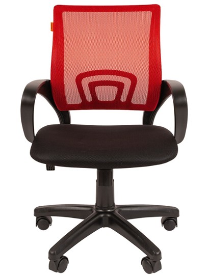 Кресло компьютерное CHAIRMAN 696 black Сетчатый акрил DW69 красный в Южно-Сахалинске - изображение 4