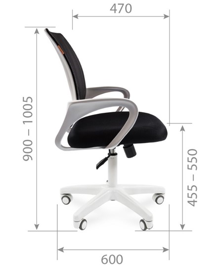 Кресло CHAIRMAN 696 white, tw12-tw04 серый в Южно-Сахалинске - изображение 2