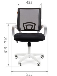 Офисное кресло CHAIRMAN 696 white, tw12-tw04 голубой в Южно-Сахалинске - предосмотр 1