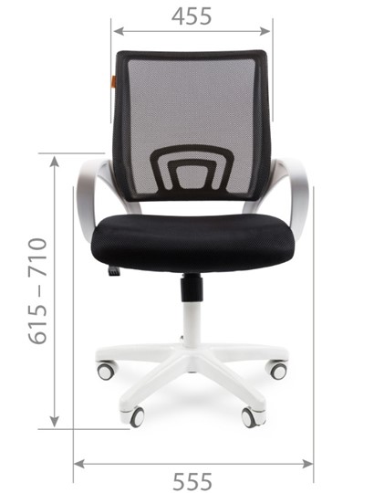 Офисное кресло CHAIRMAN 696 white, tw12-tw04 голубой в Южно-Сахалинске - изображение 1