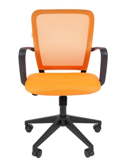 Офисное кресло CHAIRMAN 698 black TW, ткань, цвет оранжевый в Южно-Сахалинске - изображение 1