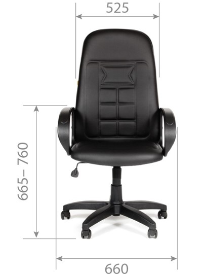 Кресло офисное CHAIRMAN 727 Terra, цвет черный в Южно-Сахалинске - изображение 4