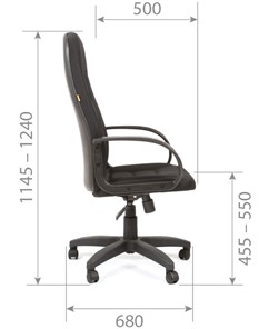 Компьютерное кресло CHAIRMAN 727 TW 12, цвет серый в Южно-Сахалинске - предосмотр 5