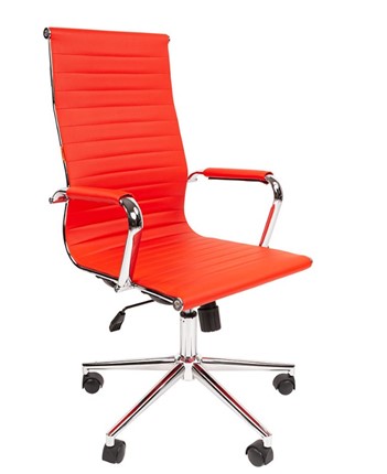Кресло компьютерное CHAIRMAN 755, красное в Южно-Сахалинске - изображение