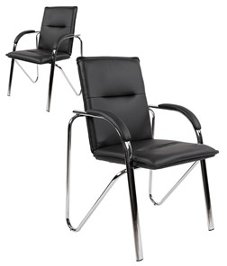 Офисное кресло CHAIRMAN 851 экокожа черная (2 шт. в комплекте) в Южно-Сахалинске - предосмотр