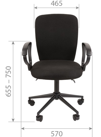 Кресло CHAIRMAN 9801 BLACK, черное в Южно-Сахалинске - изображение 3