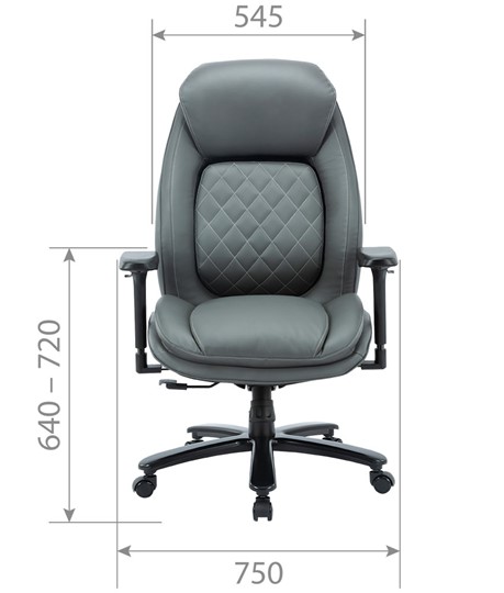 Офисное кресло CHAIRMAN CH403, черный, эко кожа в Южно-Сахалинске - изображение 3