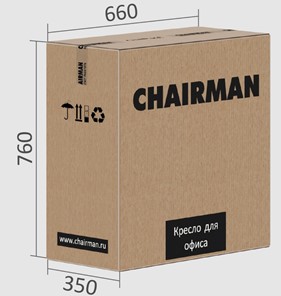 Кресло офисное CHAIRMAN CH415 эко кожа серая в Южно-Сахалинске - предосмотр 5