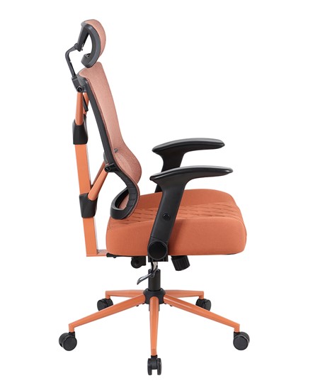Кресло офисное CHAIRMAN CH566 сетчатый акрил оранжевый / полиэстер оранжевый в Южно-Сахалинске - изображение 2