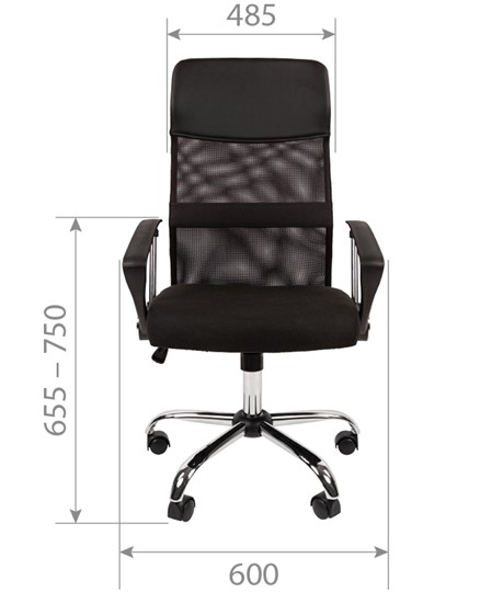 Офисное кресло CHAIRMAN CH610 N, черный в Южно-Сахалинске - изображение 1