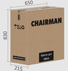 Офисное кресло CHAIRMAN CH612 Сетчатый акрил / Ткань стандарт / Экокожа, черный в Южно-Сахалинске - предосмотр 5
