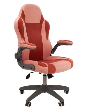 Компьютерное кресло CHAIRMAN Game 55 цвет TW розовый/бордо в Южно-Сахалинске - изображение