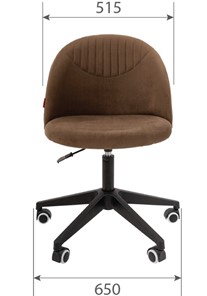 Кресло офисное CHAIRMAN HOME 119, коричневое в Южно-Сахалинске - предосмотр 3