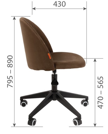 Кресло офисное CHAIRMAN HOME 119, коричневое в Южно-Сахалинске - изображение 4