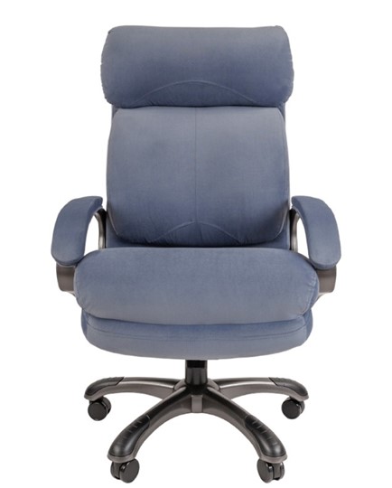 Офисное кресло CHAIRMAN HOME 505, велюр голубое в Южно-Сахалинске - изображение 3