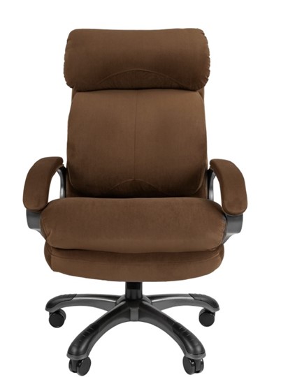 Кресло CHAIRMAN HOME 505, велюр коричневое в Южно-Сахалинске - изображение 3