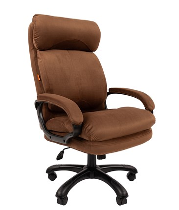 Кресло CHAIRMAN HOME 505, велюр коричневое в Южно-Сахалинске - изображение