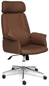 Кресло офисное CHARM ткань, коричневый/коричневый , F25/ЗМ7-147 арт.13340 в Южно-Сахалинске - предосмотр