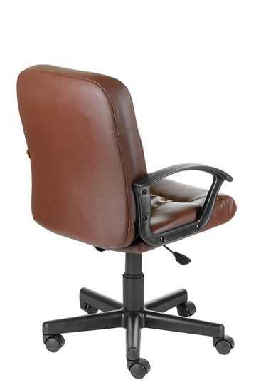 Офисное кресло Чат кожзам коричневый в Южно-Сахалинске - изображение 2
