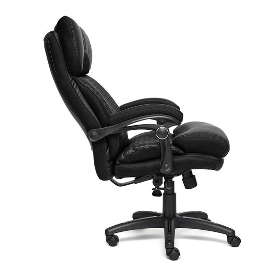 Офисное кресло CHIEF кож/зам/ткань, черный/черный стеганный/черный, 36-6/36-6/11 арт.12851 в Южно-Сахалинске - изображение 15