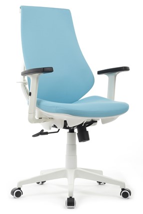 Офисное кресло Design CX1361М, Голубой в Южно-Сахалинске - изображение