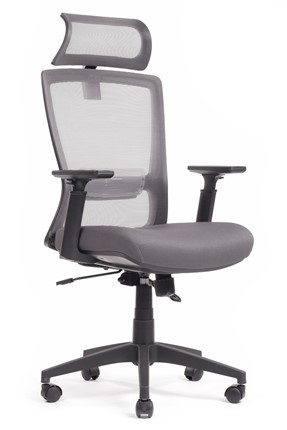 Кресло компьютерное Design Line W-202 AC, Серый в Южно-Сахалинске - изображение