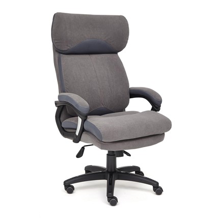 Офисное кресло DUKE флок/ткань, серый/серый, 29/TW-12 арт.14039 в Южно-Сахалинске - изображение