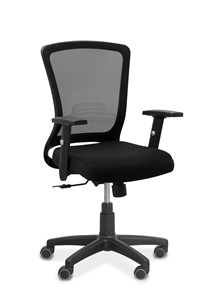 Офисное кресло Фьюжн, сетка/ткань TW / черная/черная в Южно-Сахалинске - предосмотр