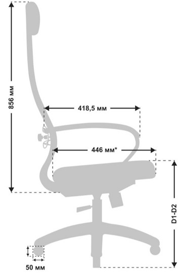 Кресло офисное МЕТТА B 1m 6K1/K116, Основание 17834 темно-бежевый в Южно-Сахалинске - изображение 3
