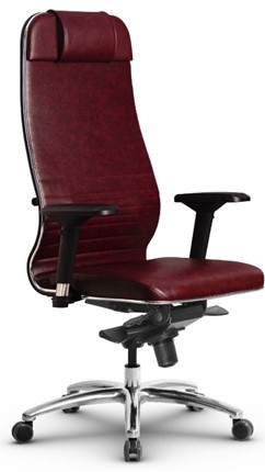 Кресло офисное Metta L 1m 38K2/4D мультиблок, нижняя часть 17838 бордовый в Южно-Сахалинске - изображение