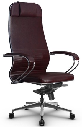Кресло офисное Metta L 1m 38K2/K мультиблок, нижняя часть 17839 бордовый в Южно-Сахалинске - изображение