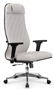 Кресло офисное Мetta L 1m 40M/2D Infinity Easy Clean (MPES) топган, нижняя часть 17834 белый в Южно-Сахалинске