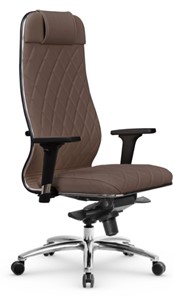 Кресло офисное Мetta L 1m 40M/2D Infinity Easy Clean (MPES) мультиблок, нижняя часть 17838 коричневый в Южно-Сахалинске