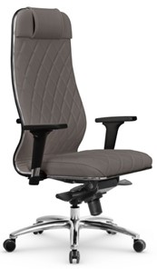 Кресло офисное Мetta L 1m 40M/2D Infinity Easy Clean (MPES) мультиблок, нижняя часть 17838 серый в Южно-Сахалинске