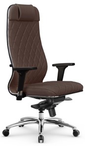 Кресло офисное Мetta L 1m 40M/2D Infinity Easy Clean (MPES) мультиблок, нижняя часть 17838 темно-коричневый в Южно-Сахалинске - предосмотр