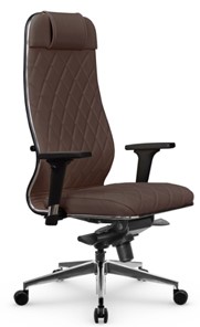 Кресло офисное Мetta L 1m 40M/2D Infinity Easy Clean (MPES) мультиблок, нижняя часть 17839 темно-коричневый в Южно-Сахалинске