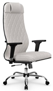 Кресло офисное Мetta L 1m 40M/2D Infinity Easy Clean (MPES) топган, нижняя часть 17833 белый в Южно-Сахалинске