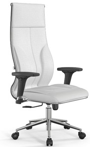Офисное кресло Мetta L 1m 46/2D Infinity Easy Clean (MPES) топган OMS, нижняя часть 17853 белый в Южно-Сахалинске