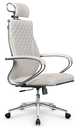 Кресло офисное Metta L 2c 44C/K116 Infinity Easy Clean топган, нижняя часть 17852 белый в Южно-Сахалинске - изображение 1