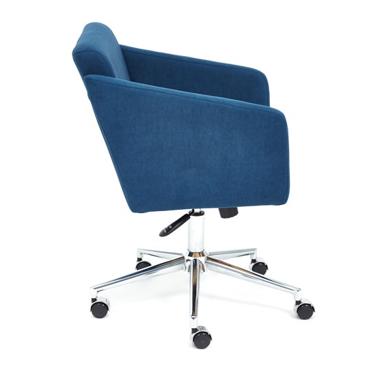 Офисное кресло MILAN хром флок, синий, арт.13948 в Южно-Сахалинске - изображение 2