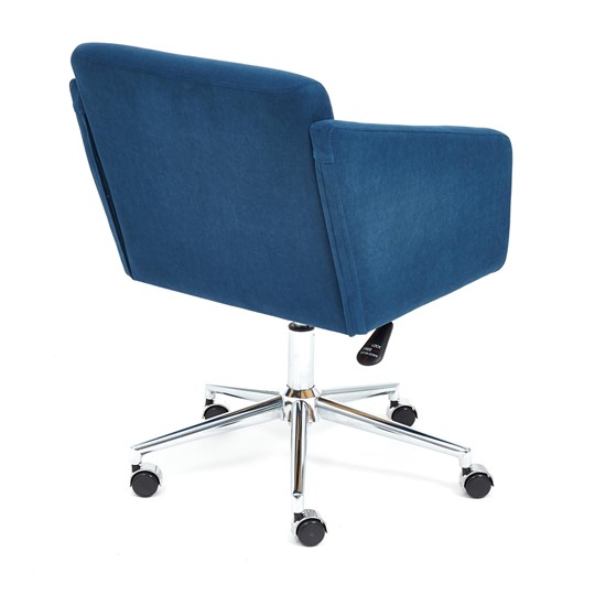 Офисное кресло MILAN хром флок, синий, арт.13948 в Южно-Сахалинске - изображение 3