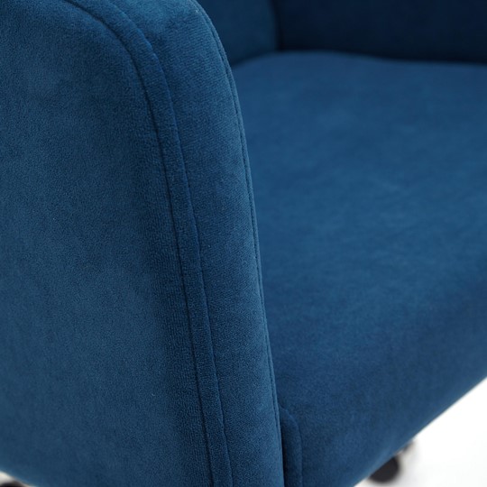 Офисное кресло MILAN хром флок, синий, арт.13948 в Южно-Сахалинске - изображение 7